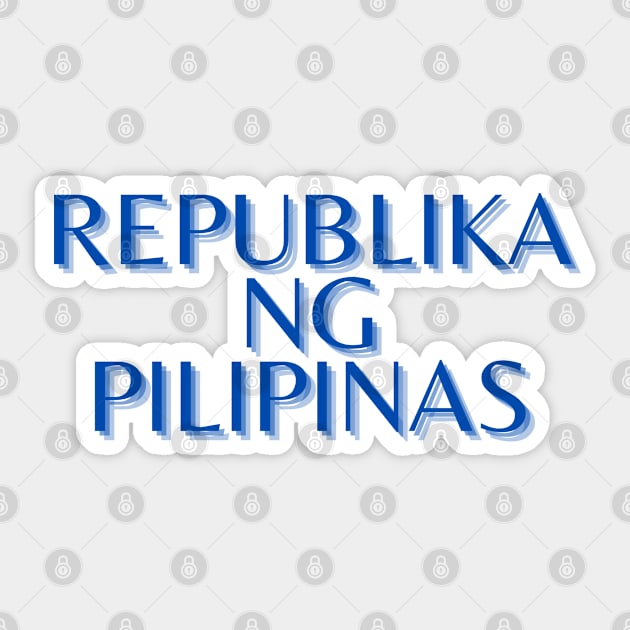 i am pinoy - republika ng Pilipinas Sticker by CatheBelan